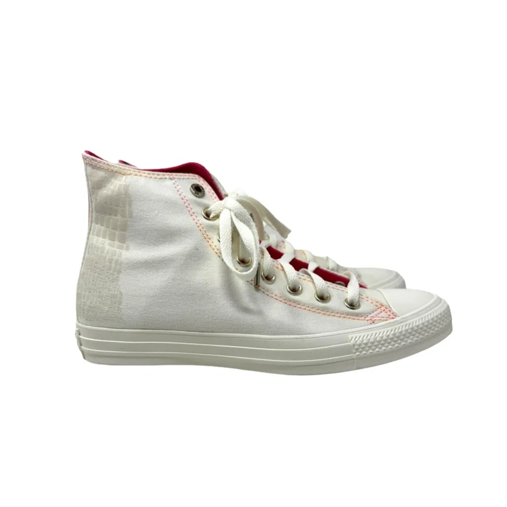 Converse Chuck Taylor High Sneakers Casual Skate Shoe Women Egret Canvas A06865C